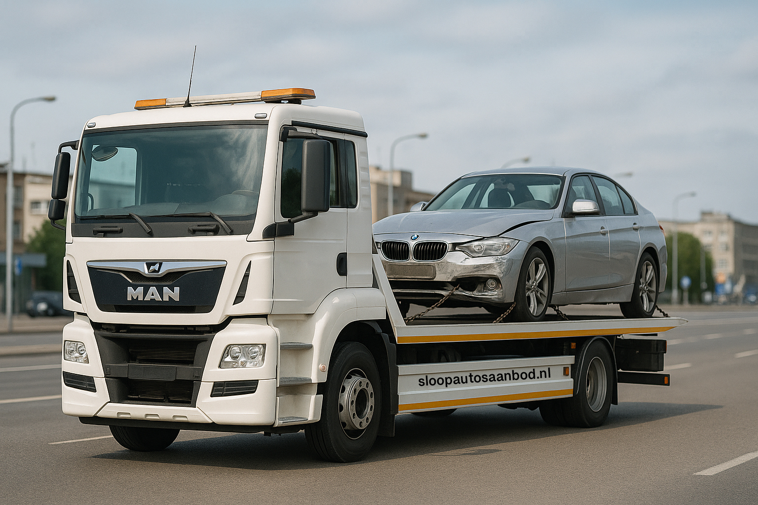 Professionele sleepwagen voor bedrijfsauto ophaalservice
